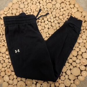 Under Armour Black Joggers with White Logo